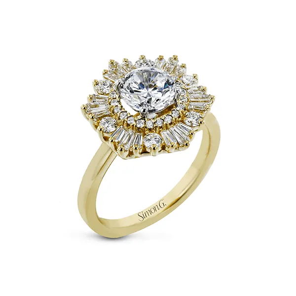 18k Yellow Gold Semi-mount Engagement Ring Diamond Showcase Longview, WA