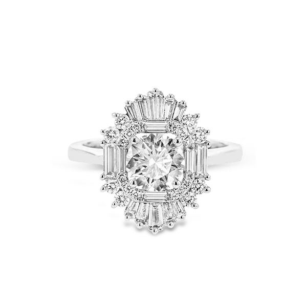 18k White Gold Engagement Ring Diamond Showcase Longview, WA