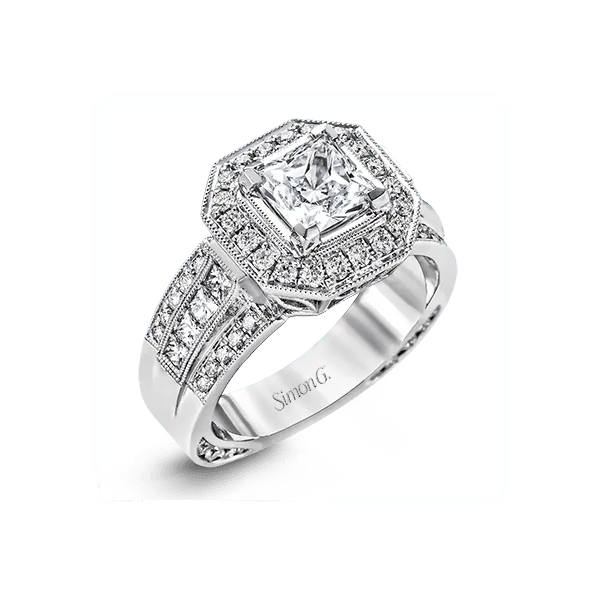 18k White Gold Semi-mount Engagement Ring Diamond Showcase Longview, WA