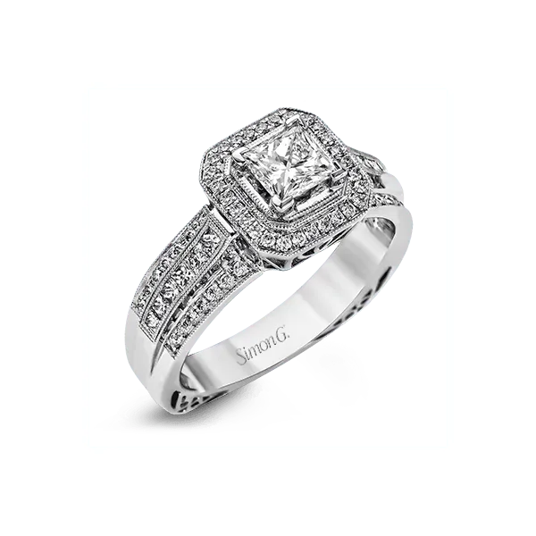 18k White Gold Semi-mount Engagement Ring Diamond Showcase Longview, WA