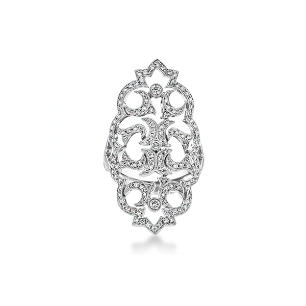 18k White Gold Diamond Fashion Ring Image 2 James & Williams Jewelers Berwyn, IL