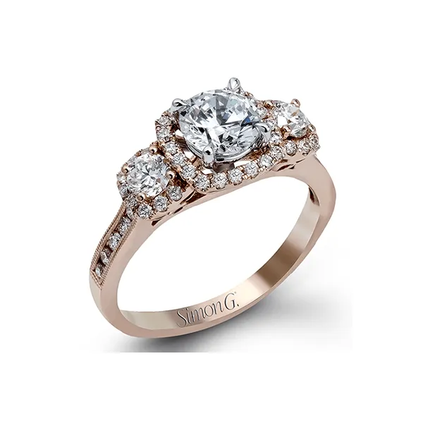 18k Rose Gold Semi-mount Engagement Ring Diamond Showcase Longview, WA