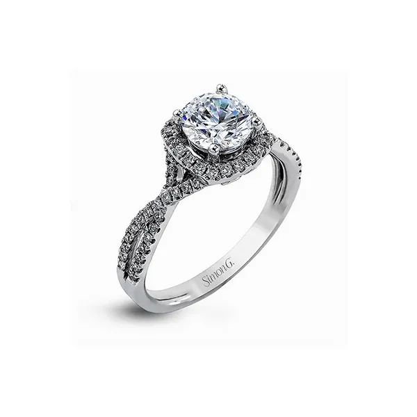 18k White Gold Semi-mount Engagement Ring Diamond Showcase Longview, WA