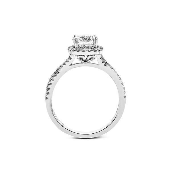 18k White Gold Semi-mount Engagement Ring Image 3 Diamond Showcase Longview, WA