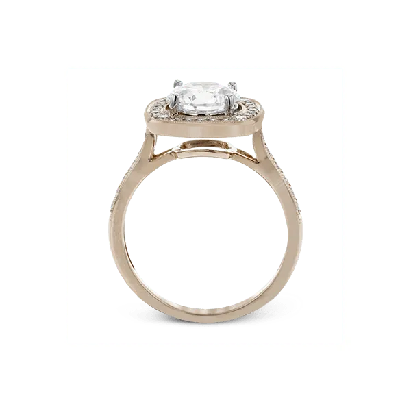 18k Rose Gold Semi-mount Engagement Ring Image 3 Almassian Jewelers, LLC Grand Rapids, MI