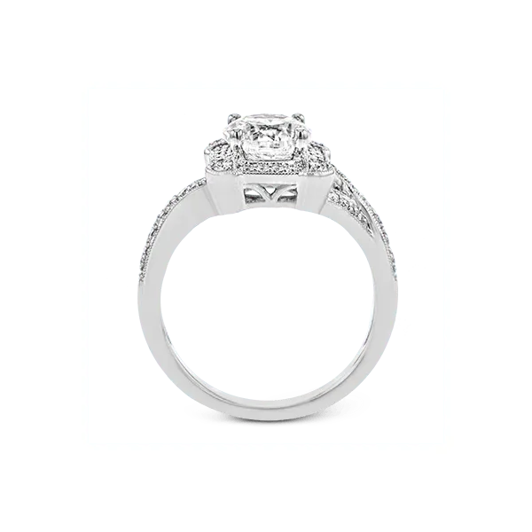 Platinum Semi-mount Engagement Ring Image 3 Diamond Showcase Longview, WA