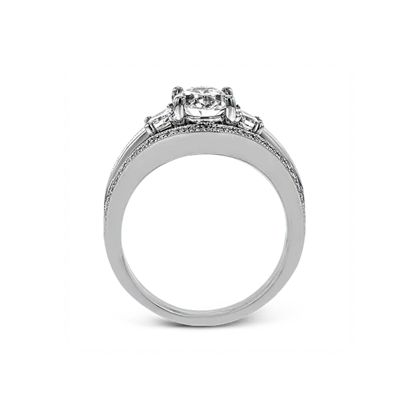 Platinum Semi-mount Engagement Ring Image 3 Diamond Showcase Longview, WA
