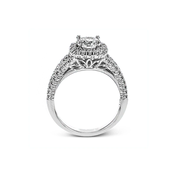 18k White Gold Semi-mount Engagement Ring Image 3 Diamond Showcase Longview, WA