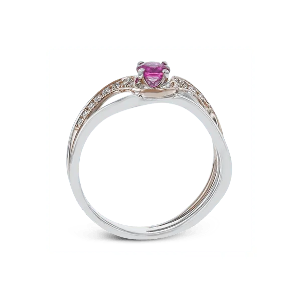 18k White & Rose Gold Gemstone Fashion Ring Image 3 Almassian Jewelers, LLC Grand Rapids, MI