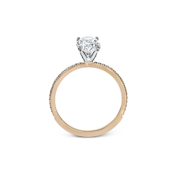 18k Rose Gold Semi-mount Engagement Ring Image 3 Diamond Showcase Longview, WA