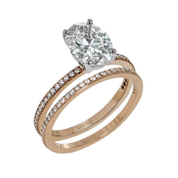 18k Rose Gold Wedding Set Diamond Showcase Longview, WA