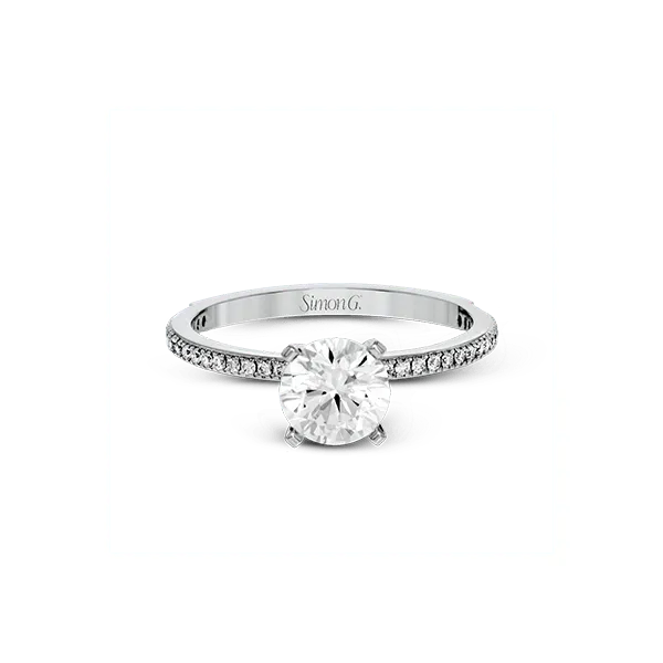 Platinum Semi-mount Engagement Ring Image 2 Diamonds Direct St. Petersburg, FL