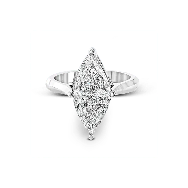 18k White Gold Semi-mount Engagement Ring Image 2 Diamond Showcase Longview, WA
