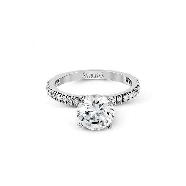 18k White Gold Semi-mount Engagement Ring Image 2 Diamond Showcase Longview, WA