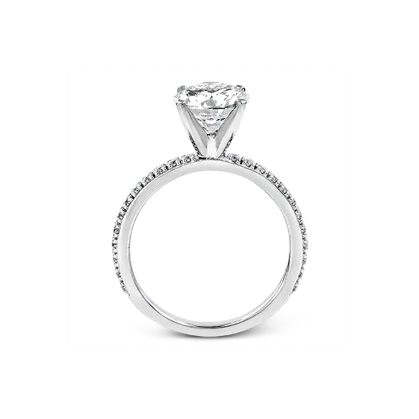 18k White Gold Semi-mount Engagement Ring Image 3 Diamond Showcase Longview, WA