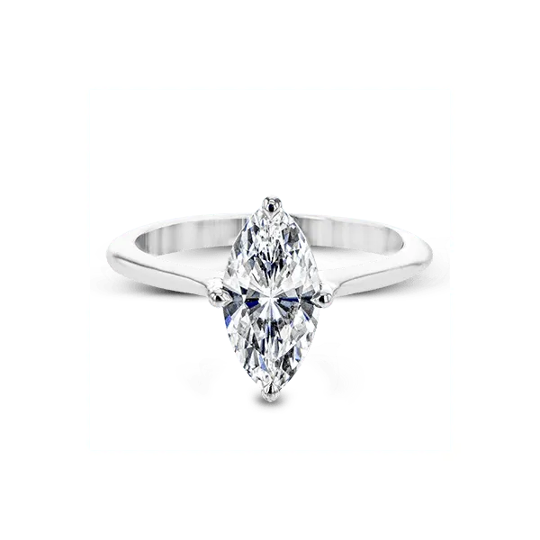 18k White Gold Semi-mount Engagement Ring Image 2 Diamond Showcase Longview, WA
