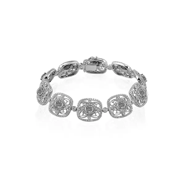 18k White Gold Gemstone Bracelet Diamond Showcase Longview, WA