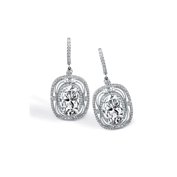 18k White Gold Gemstone Earrings The Diamond Shop, Inc. Lewiston, ID