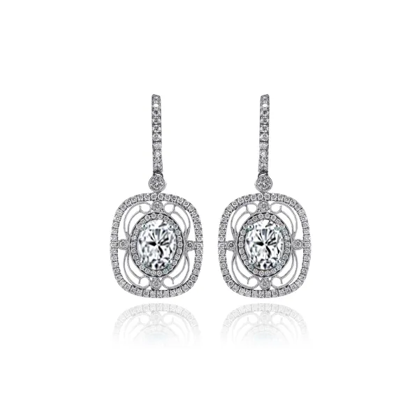 18k White Gold Gemstone Earrings Diamond Showcase Longview, WA