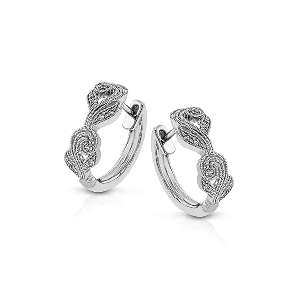 Platinum Diamond Hoop Earrings The Diamond Shop, Inc. Lewiston, ID