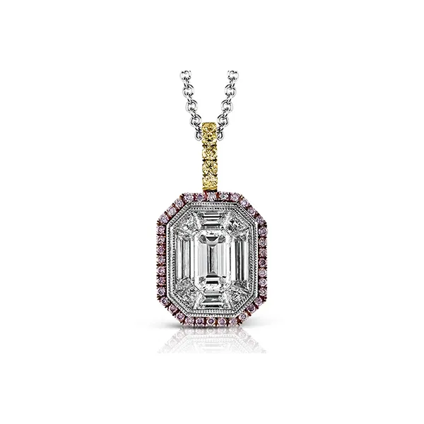 18k Tri-color Gold Diamond Pendant Diamond Showcase Longview, WA