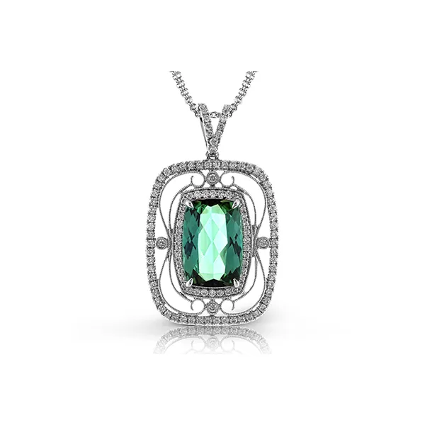 18k White Gold Gemstone Pendant Diamond Showcase Longview, WA