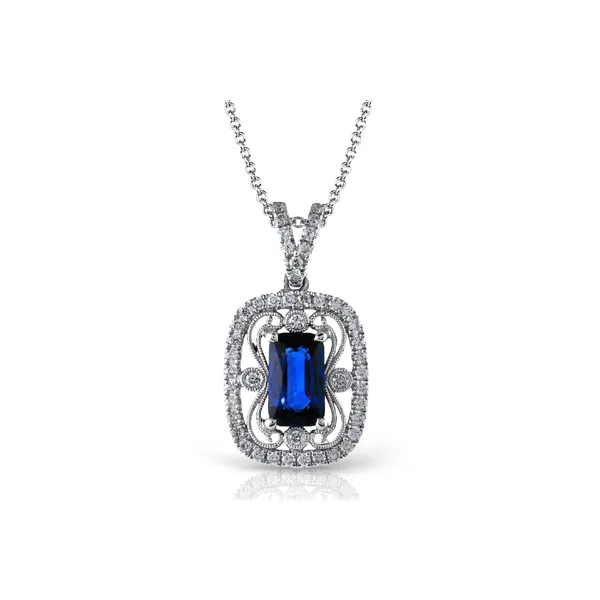 18k White Gold Gemstone Pendant Diamond Showcase Longview, WA