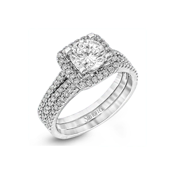 18k White Gold Wedding Set Diamond Showcase Longview, WA
