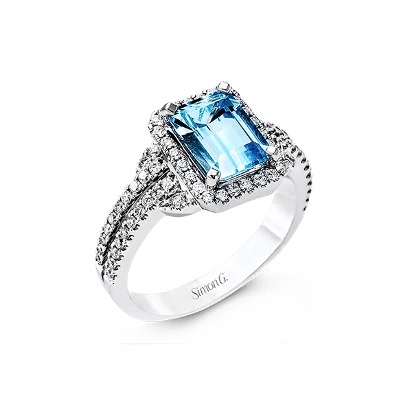 18k White Gold Gemstone Fashion Ring Diamond Showcase Longview, WA