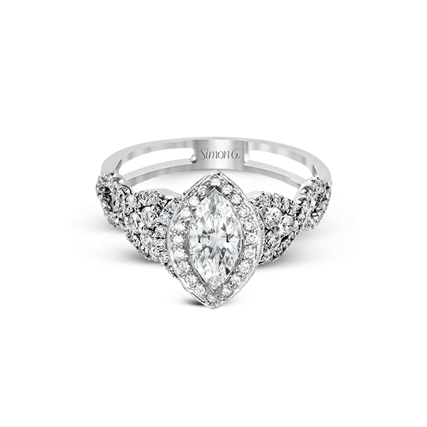 Platinum Semi-mount Engagement Ring Image 3 Diamond Showcase Longview, WA