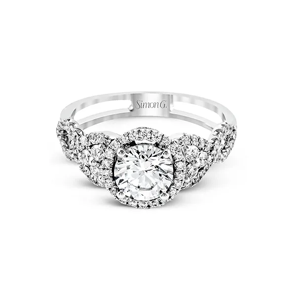 18k White Gold Semi-mount Engagement Ring Image 3 Diamond Showcase Longview, WA