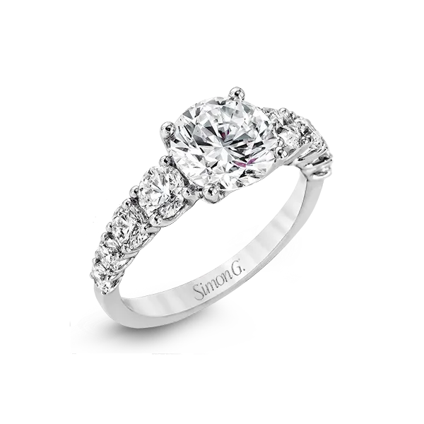 18k White Gold Semi-mount Engagement Ring Diamond Showcase Longview, WA