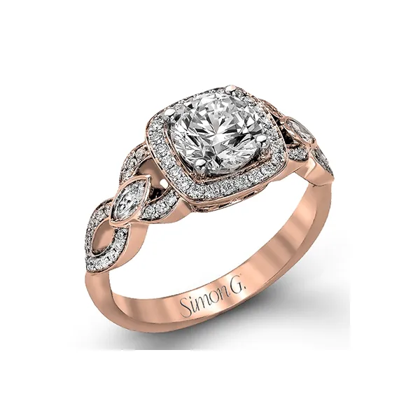 18k Rose Gold Semi-mount Engagement Ring Diamond Showcase Longview, WA