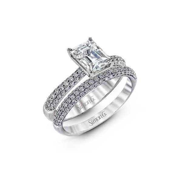 18k White Gold Wedding Set Diamond Showcase Longview, WA