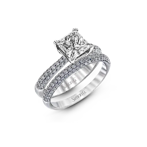 18k White Gold Wedding Set Diamond Showcase Longview, WA