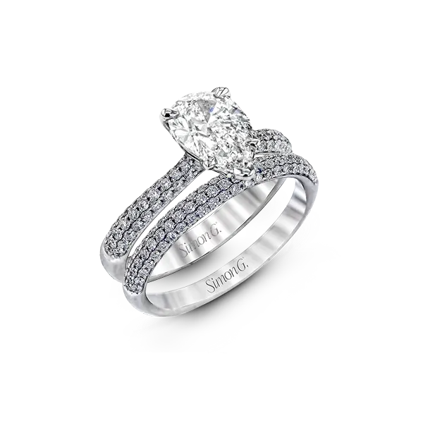 18k White Gold Wedding Set Diamond Showcase Longview, WA