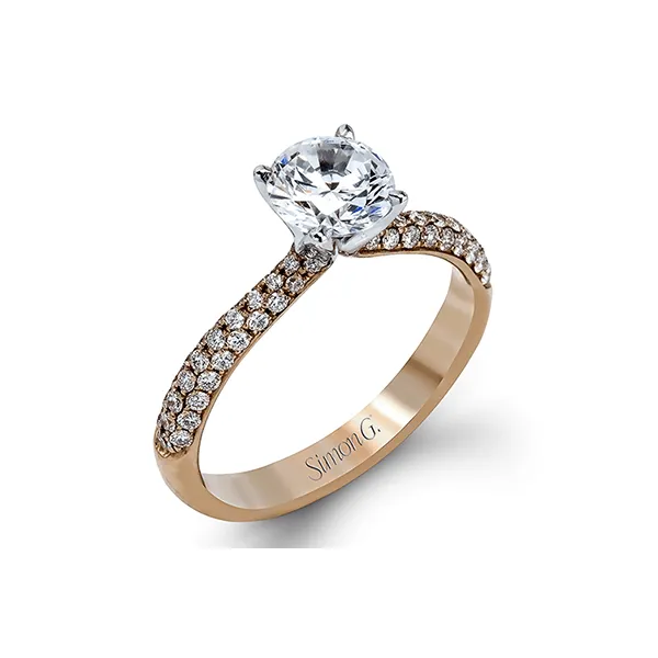18k Rose Gold Semi-mount Engagement Ring Diamond Showcase Longview, WA
