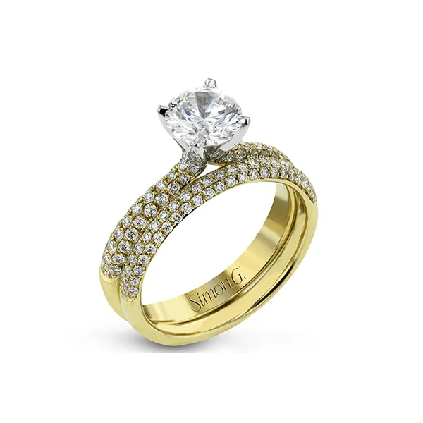 18k Yellow Gold Wedding Set Diamond Showcase Longview, WA