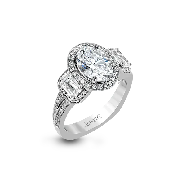 18k White Gold Semi-mount Engagement Ring Diamond Showcase Longview, WA