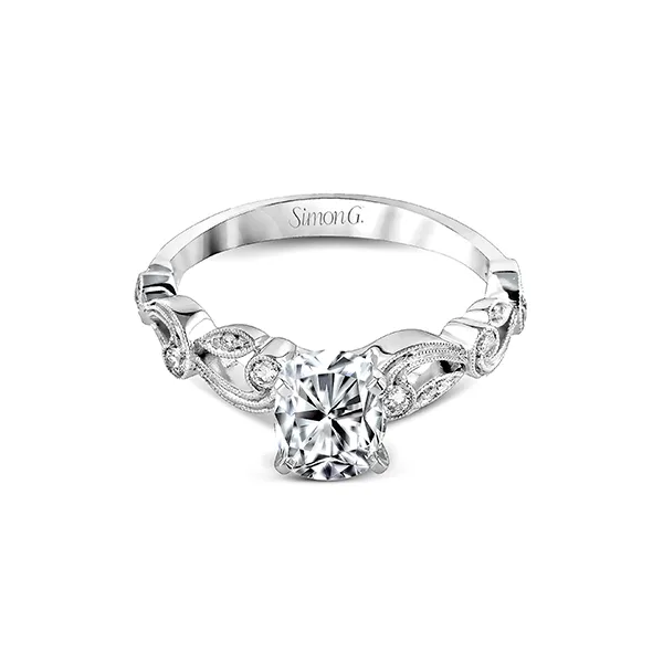 Platinum Semi-mount Engagement Ring Image 2 Diamond Showcase Longview, WA