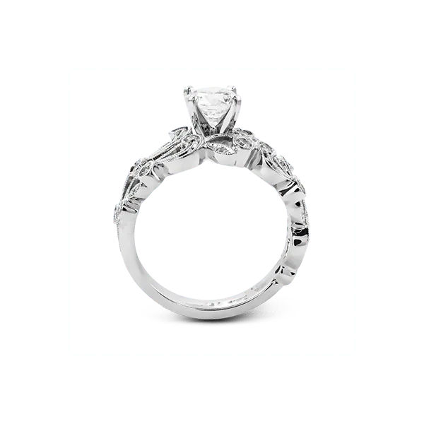 18k White Gold Semi-mount Engagement Ring Image 2 Diamond Showcase Longview, WA