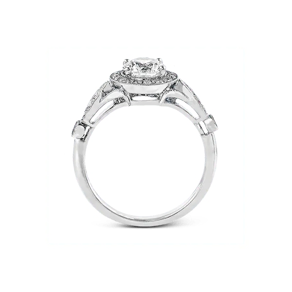 Platinum Semi-mount Engagement Ring Image 3 Diamond Showcase Longview, WA