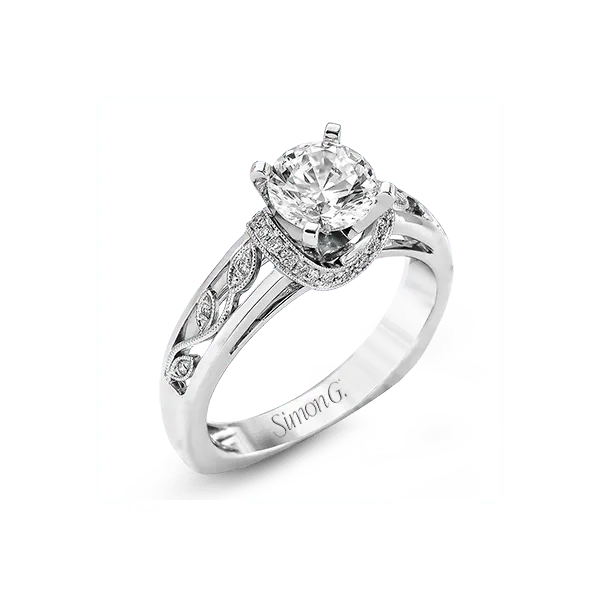 18k White Gold Semi-mount Engagement Ring Diamond Showcase Longview, WA