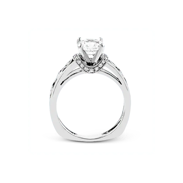 18k White Gold Semi-mount Engagement Ring Image 3 Diamond Showcase Longview, WA