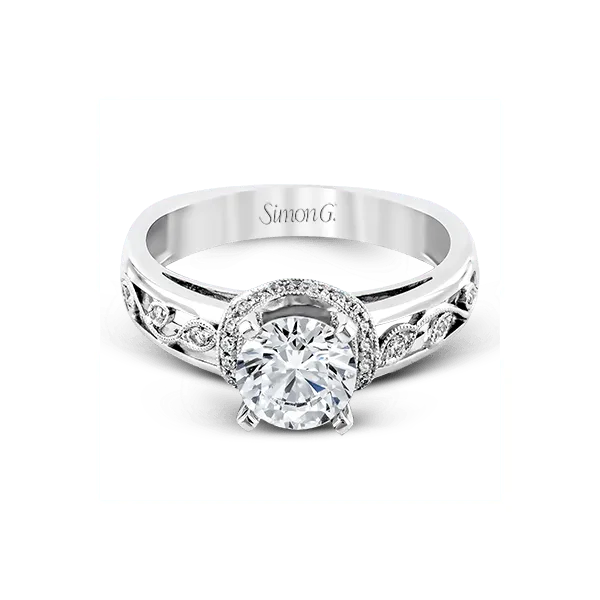 Platinum Semi-mount Engagement Ring Image 2 Diamond Showcase Longview, WA