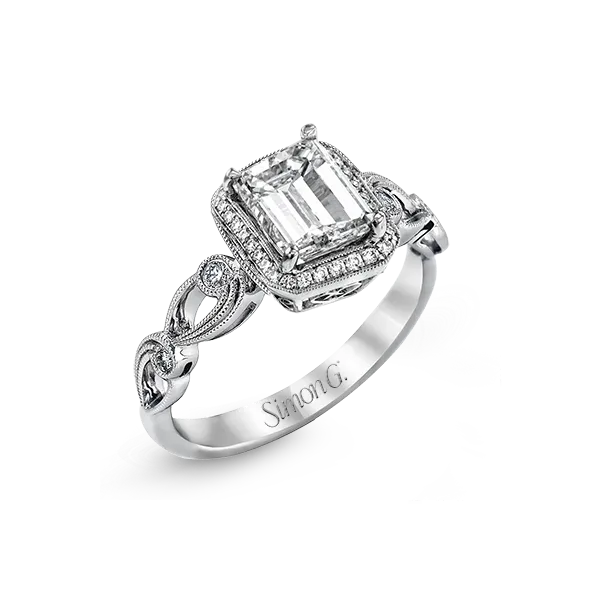 18k White Gold Semi-mount Engagement Ring Diamond Showcase Longview, WA