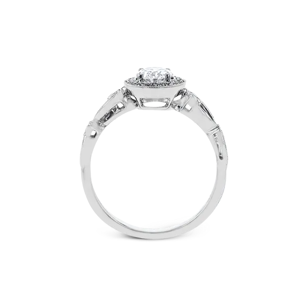 18k White Gold Semi-mount Engagement Ring Image 2 Diamonds Direct St. Petersburg, FL