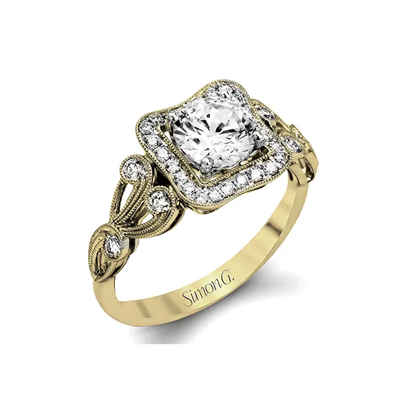 18k Yellow Gold Semi-mount Engagement Ring Diamond Showcase Longview, WA