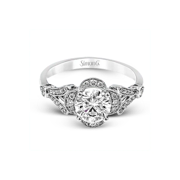 18k White Gold Semi-mount Engagement Ring Image 2 Diamond Showcase Longview, WA