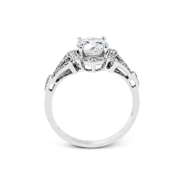 18k White Gold Semi-mount Engagement Ring Image 3 Diamond Showcase Longview, WA